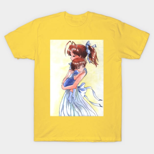 Sleeping Ushio Clannad T-Shirt by eosofdawn